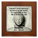 Buddhism Philosophy of Love Framed Tile