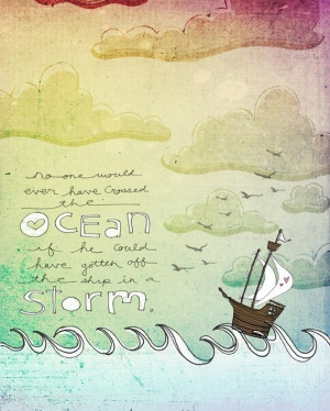 Sailing the storm print