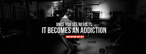 Addicted to gym | Motivational Facebook Cover