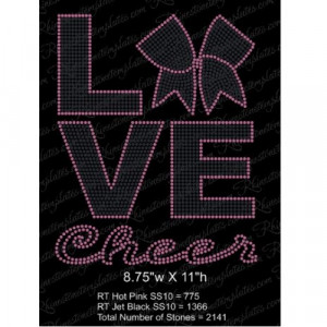 Product Code: Love Cheer KM Rhinestone Template Precut