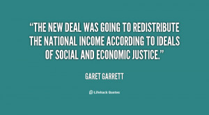 The New Deal was going to redistribute the national income according ...