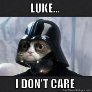 Star wars meme grumpy cat meme lol lulz geek ...