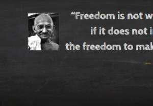 quote - freedom - gandhi