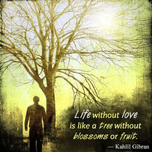 kahlil gibran quote on life without love