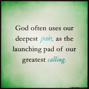 He makes all things work together for our good :)