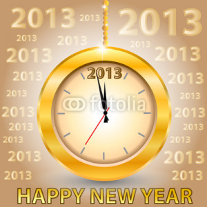 Countdown Timer Year on 2013 Happy New Year Card Countdown Clock Of ...