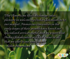 The American Stock Exchange takes pleasure in