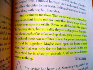 One of the quotes that I love in this book, I even made a post about ...