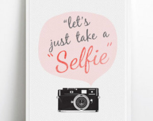 Fashion Retro Vintage Camera Chevro n Quote Selfie poster Chalkboard ...