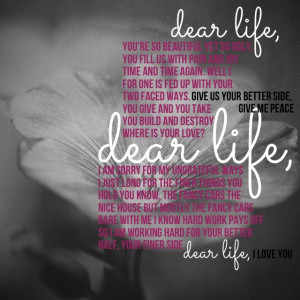 Dear life