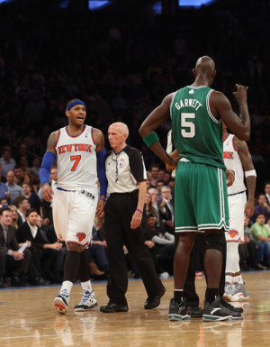 & Kevin Garnett Hash Things Out Over The Phone, Melo Says Kevin ...