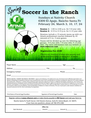 Soccer Tryout Flyer Template
