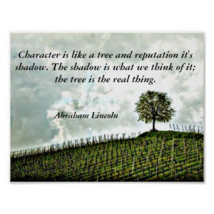 Tree Abraham Lincoln Quote Poster Art Print