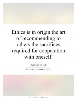 ... the sacrifices required for cooperation with oneself. Picture Quote #1
