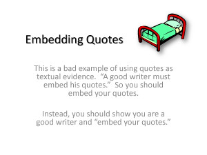Embedding Quotes (PowerPoint download) by dfhdhdhdhjr