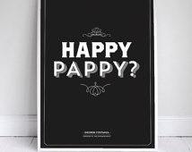 Happy Pappy - Seinfeld Poster - George Costanza Quote - Home Decor ...