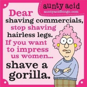 Shave some real legs!