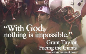 Facing the Giants I serve an amazing God