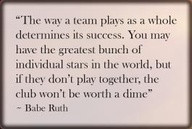 Quotes About Teamwork Babe Ruth