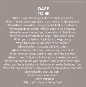 Dare to Be...