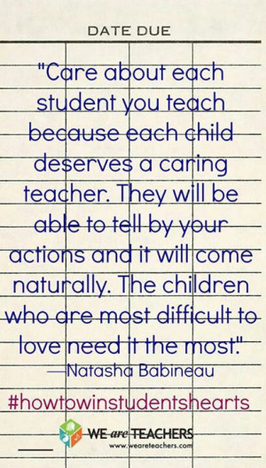 Caring teachers