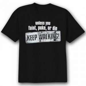 Keep Walking Jillian Quote tee, Small