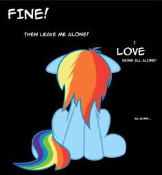 have this pic always on wallpaper when I'm sad xD; Rainbow Dash More