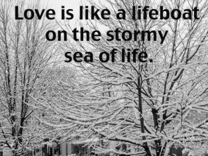 Snow Storm Love Quote