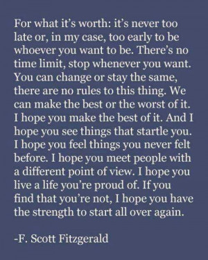 Love F. Scott Fitzgerald Quotes. One of my favorite quotes and writers ...