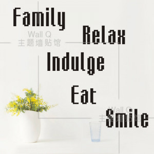 ... Quote wall decals Home Restaurant wall stickers Quotes:20*49 CM(China