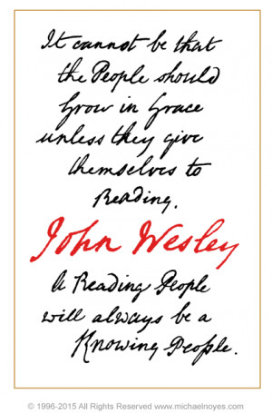 Reading, John Wesley, Calligraphy Art Plaques, Inspirational Gifts