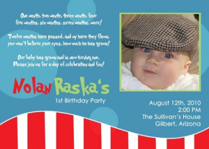 1st birthday quotes for invitations