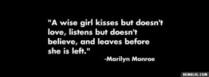 Marilyn Monroe Quote Facebook Timeline Cover
