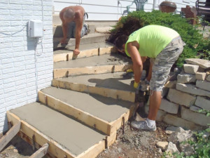 Concrete Step Pouring Wisconsin 1