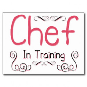 Chef in Training Postcard
