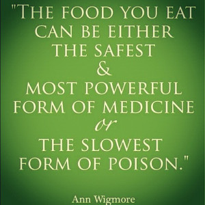 ... food’ and was potentially becoming the slowest form of poison