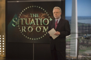 Wolf Blitzer in his Situation Room for CNN