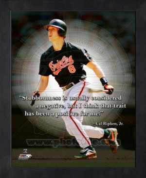 Cal Ripken Jr. Baltimore Orioles Pro Quotes Framed 8x10 Photo at ...