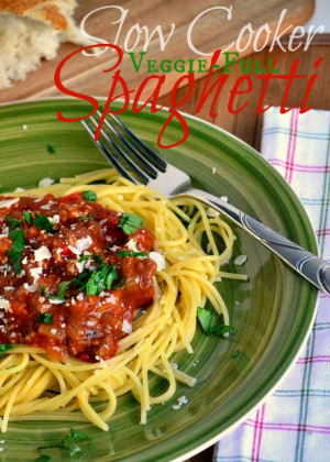 ... in this healthy spaghetti recipe # dinner # slowcooker # spaghetti