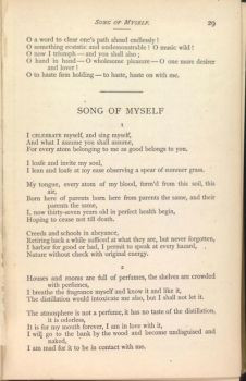 Cover Song Myself Walt Whitman