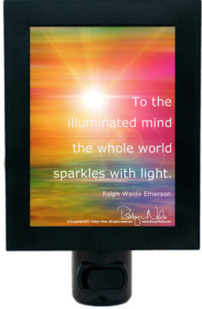 Illuminated Mind” Inspirational Quote Night Light