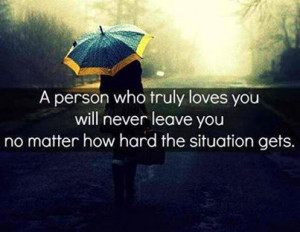 no matter how hard the situation gets