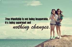 True Friendship Is Not Being Inseparable