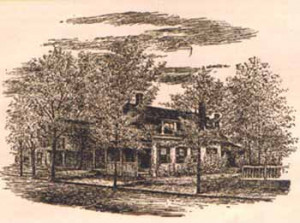 Sketch of Higginson's House in Worcester, MA (Source: Some Historic ...