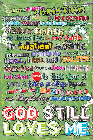 Christian posters for youth - God still loves me