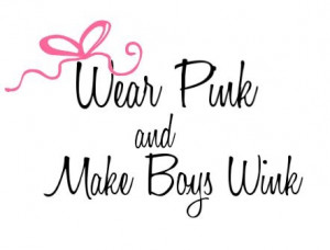 wear pink & make boys wink! love this!