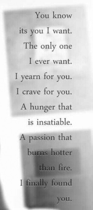 finally found you, my love!