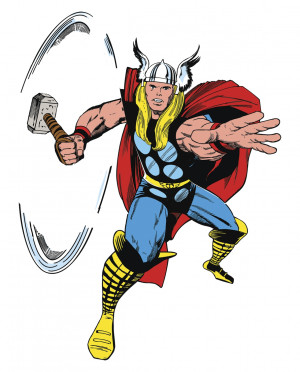 ... Super Heroes Marvel Classics Marvel Classic Thor Giant Wall Stickers