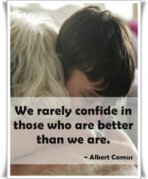 Albert Camus quote on confide
