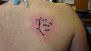 : Small Tattoo Sayings for Girls | 35 Awesome Live Laugh Love Tattoos ...